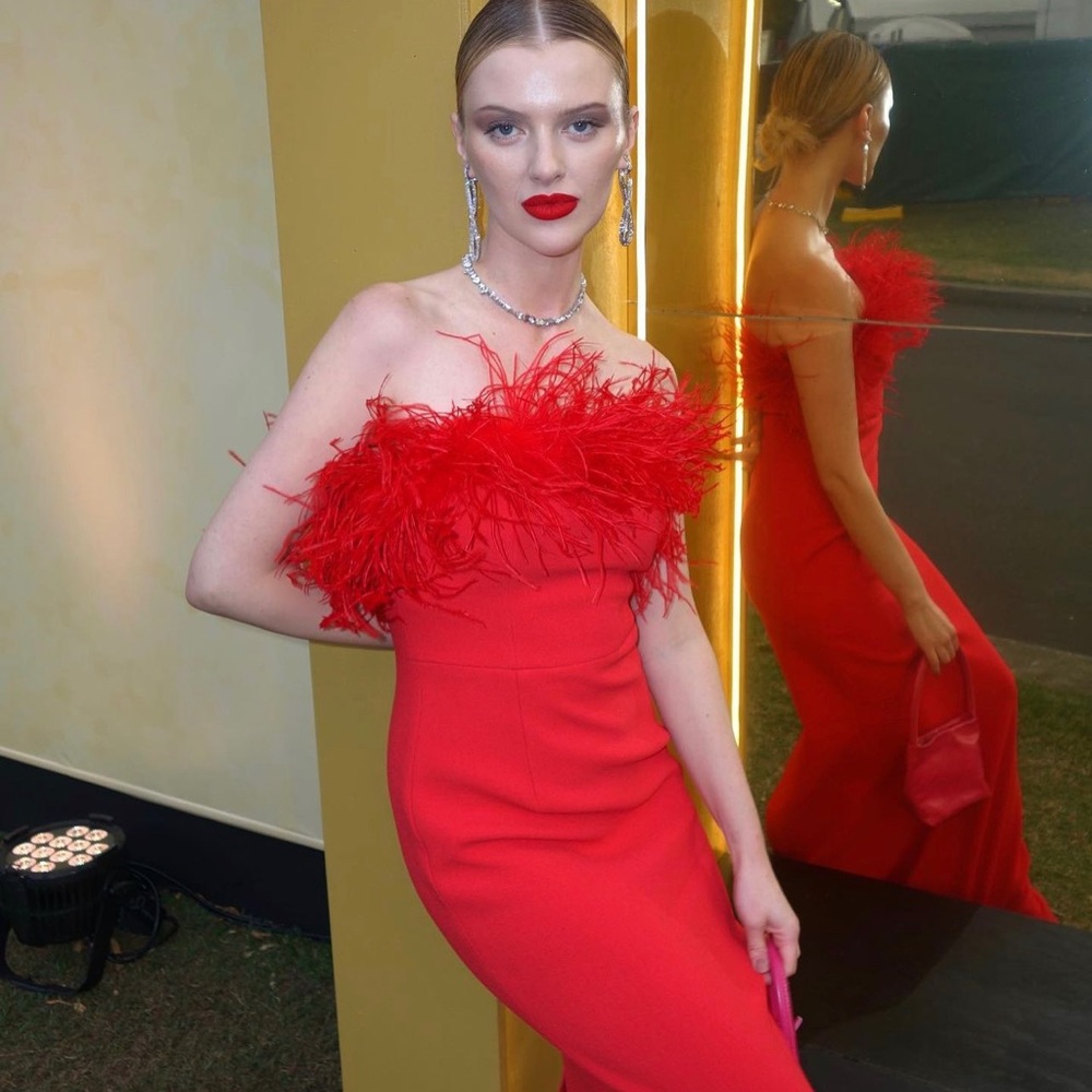 Rebecca Vallance Scarlett Strapless Gown Size 10 (fits 10-12) - Picture 2 of 10